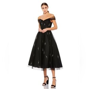 Elegant Black Off-Shoulder Dress